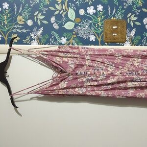 American Eagle button front floral maxi dress